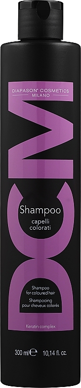 Szampon do ochrony koloru i odbudowy włosów farbowanych - DCM Keratin Complex Shampoo For Coloured Hair