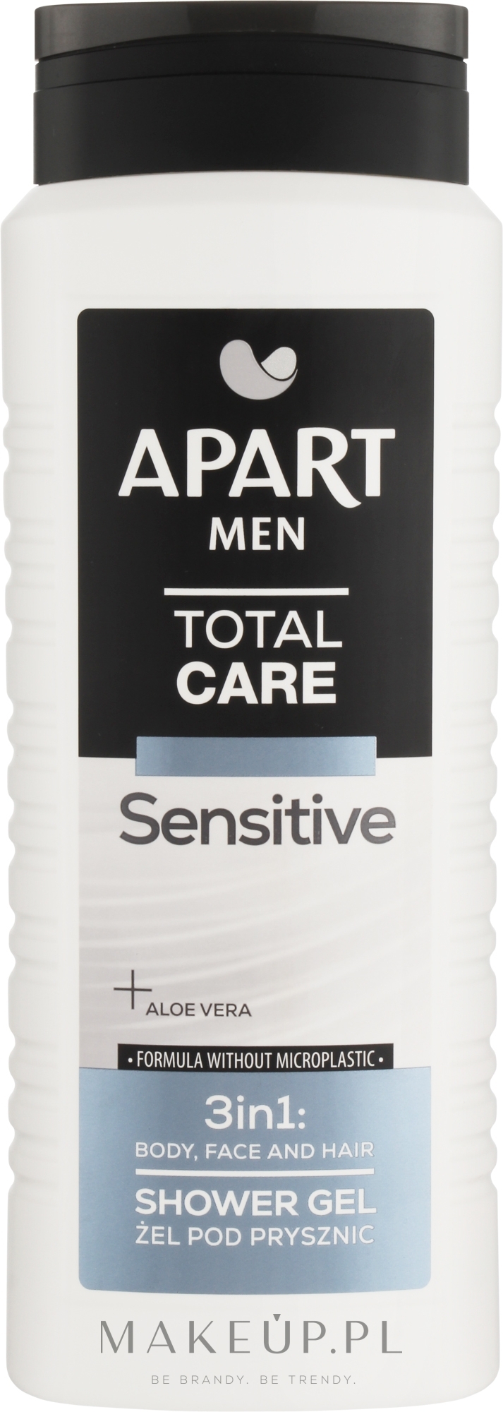 Żel pod prysznic 3 w 1, dla mężczyzn - Apart Men Total Care Sensetive 3in1 Shower Gel — Zdjęcie 500 ml