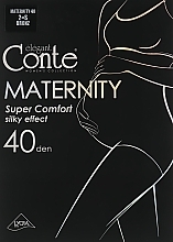 Kup PRZECENA! Rajstopy damskie Maternity, 40 Den, brąz - Conte *