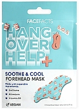 Kojąco-chłodząca maska na czoło Pomoc SOS na kaca - Face Facts Hangover Help Soothing Forehead Mask  — Zdjęcie N1
