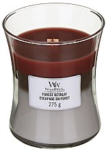 Kup Świeca zapachowa w szkle - WoodWick Hourglass Trilogy Candle Forest Retreat