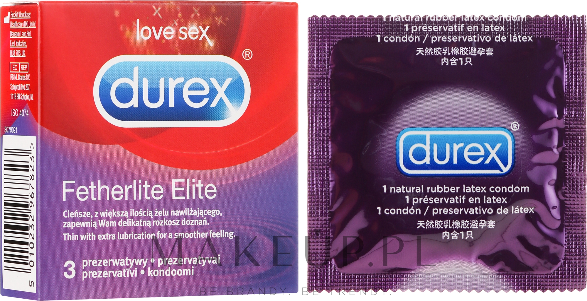 Prezerwatywy, 3 szt. - Durex Fetherlite Elite — Zdjęcie 3 szt.