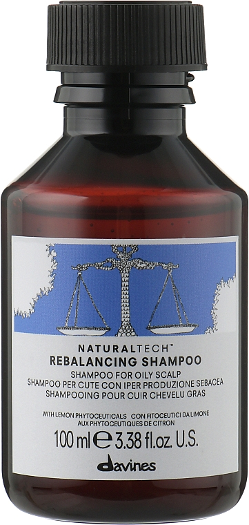 Szampon przeciwdziałający nadmiernej produkcji sebum - Davines Rebalancing Shampoo