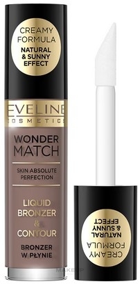 Bronzer - Eveline Cosmetics Wonder Match Liquid Bronzer Contour — Zdjęcie 01