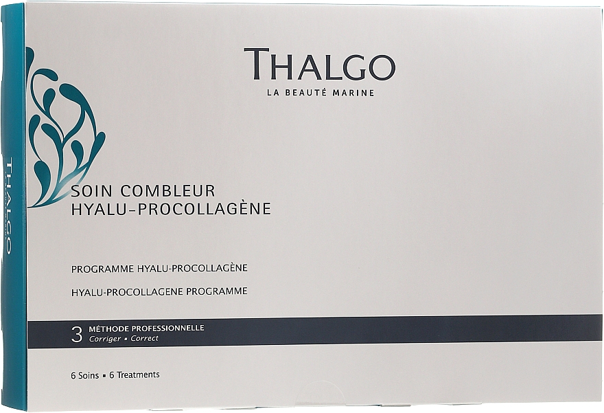 Zestaw - Thalgo Hyalu-Procollagene Programme (f/mask/6x25ml + serum/6x3ml) — Zdjęcie N1