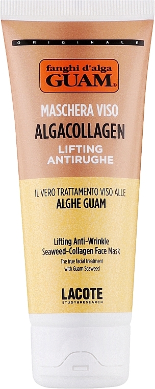 Maseczka liftingująca do twarzy o działaniu przeciwstarzeniowym - Guam Algacollagen Lifting Anti-Wrinkle Seaweed-Collagen Face Mask — Zdjęcie N1
