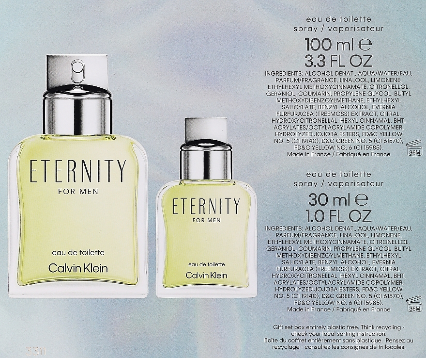 Calvin Klein Eternity For Men - Zestaw (edt/100ml + edt/30ml) — Zdjęcie N5