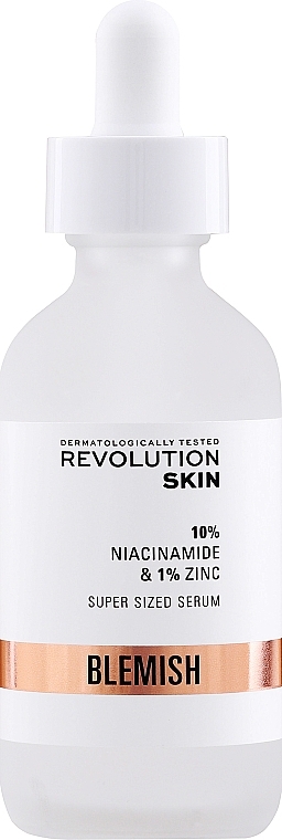 Kojące serum do twarzy na rozszerzone pory - Revolution Skincare 10% Niacinamide + 1% Zinc