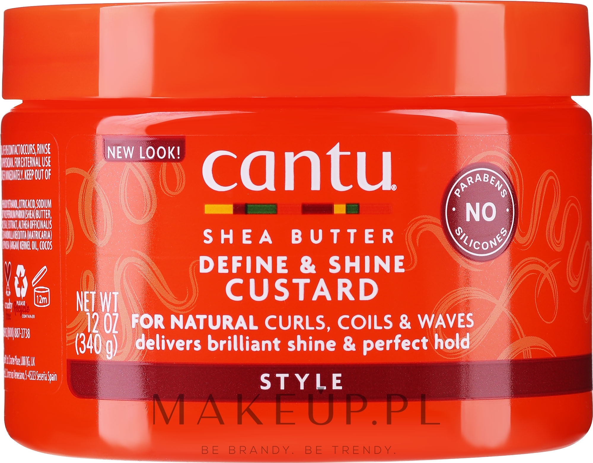 Krem do stylizacji i utrwalania - Cantu Shea Butter Define & Shine Custard — Zdjęcie 340 g