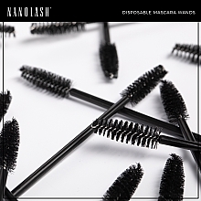 Jednorazowe szczoteczki do rzęs brwi, 50 szt. - Nanolash Disposable Mascara Wands — Zdjęcie N5