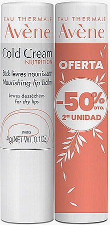 Zestaw - Avene Peaux Seches Cold Cream (lip/balm/2x4g) — Zdjęcie N1