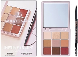 Zestaw - Anastasia Beverly Hills Mini Modern Renaissance Brow Wiz Kit Dark Brown (eye/shadow/7.5g + brow/penc/0.08g) — Zdjęcie N1