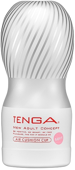 Jednorazowy masturbator próżniowy, srebrny - Tenga Air Flow Cup Gentle — Zdjęcie N1
