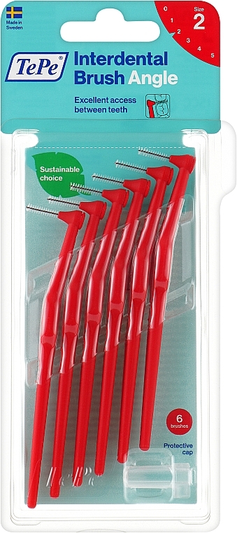 Szczoteczka międzyzębowa - TePe Interdental Brushes Angle Red 0,5 mm — Zdjęcie N1