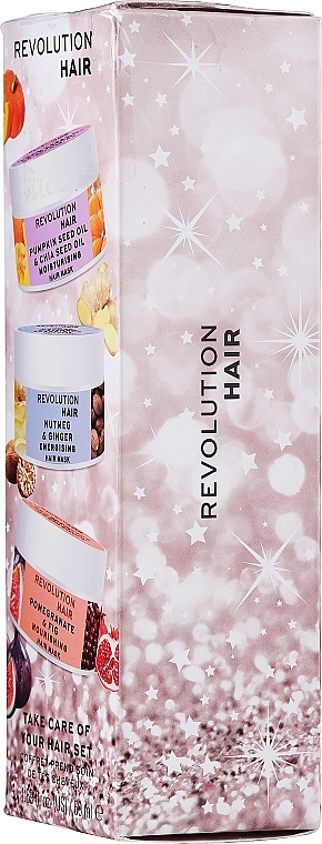 PRZECENA! Zestaw - Revolution Haircare Winter Hair Mask Gift Set (mask/3x50ml) * — Zdjęcie N4