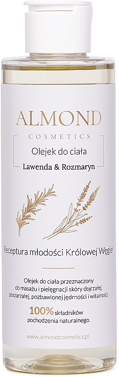Olejek do ciała Lawenda i rozmaryn - Almond Cosmetics — Zdjęcie N1