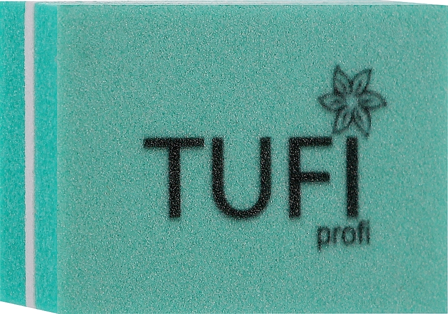 Polerka do paznokci Mini, ziarnistość 100/180, zielona - Tufi Profi Premium — Zdjęcie N1