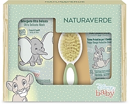 Zestaw - Naturaverde Disney Baby (sh/gel/200ml + b/cr/100ml + brush/1pc) — Zdjęcie N1