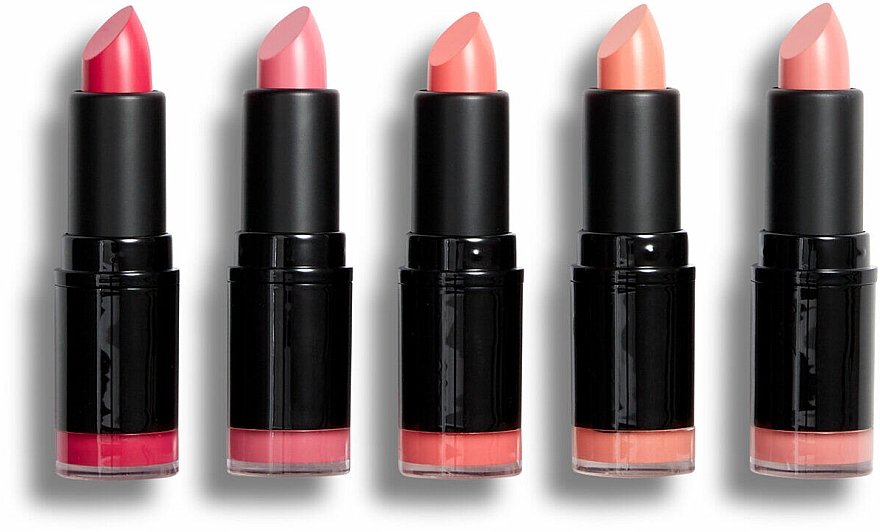 Zestaw 5 pomadek do ust - Revolution Pro Lipstick Collection Matte Pinks — Zdjęcie N3