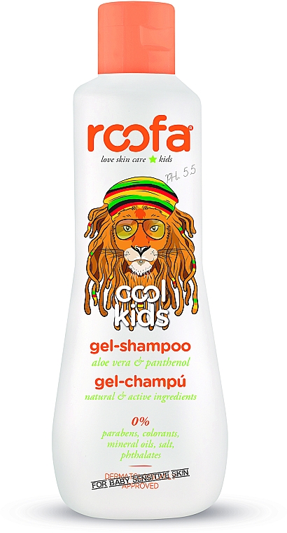 Żel-szampon do włosów z aloesem i pantenolem dla dzieci - Roofa Cool Kids Gel Shampoo — Zdjęcie N1