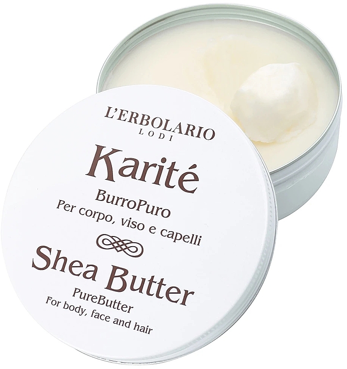 Czyste masło do ciała, twarzy i włosów Karite - L'Erbolario Karite Pure Shea Butter — Zdjęcie N2