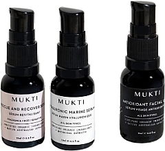 Kup Zestaw - Mukti Organics Sensitive Mini Collection (serum/15ml*2 + oil/15ml)