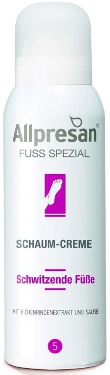 Krem-pianka do stóp przy zwiększonej potliwości - Allpresan Foot Special 5 Schaum-Creme