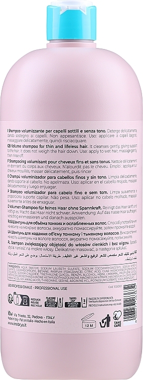 Szampon dodający objętości włosom cienkim i bez życia - Inebrya Ice Cream Pro-Volume Shampoo — Zdjęcie N4