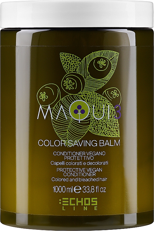 Odżywka do włosów farbowanych - Echosline Maqui 3 Color Saving Balm — Zdjęcie N3