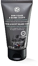 Krem do twarzy i krótkiej brody - Yves Rocher Soin Visage & Barbe Courte Facial Gel-Cream — Zdjęcie N1