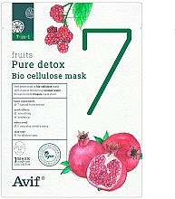 Kup Detoksykująca maseczka do twarzy z biocelulozy - Avif 7-in-1 Fruits Pure Detox Bio Cellulose Mask