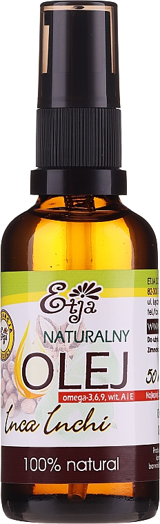 Naturalny olej inca inchi - Etja — Zdjęcie N3