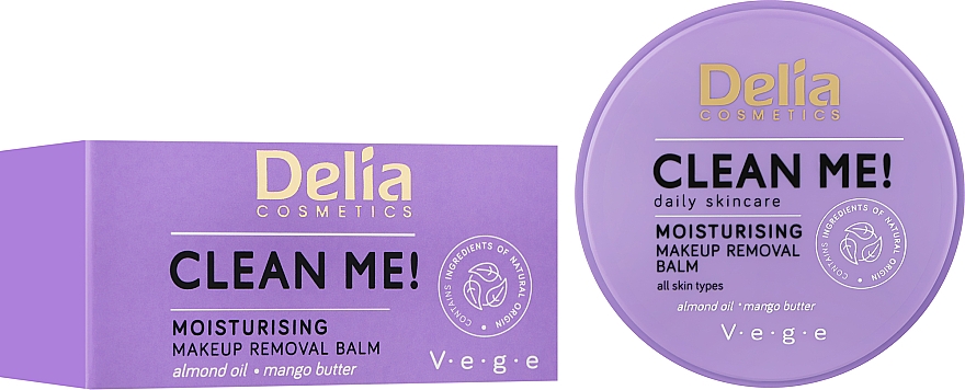 Nawilżający balsam do demakijażu - Delia Clean Me Moisturizing Makeup Remover  — Zdjęcie N2