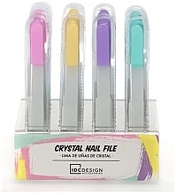 Szklany pilnik do paznokci, zielony - IDC Institute Precision Crystal Nail File — Zdjęcie N2