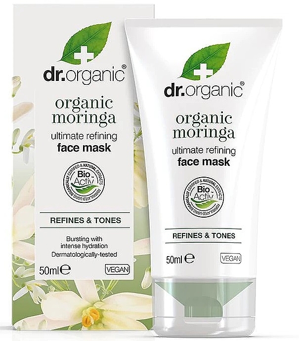 Maseczka do twarzy z olejkiem z nasion moringi - Dr Organic Moringa Face Mask — Zdjęcie N1