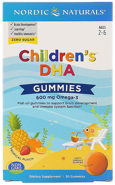 Kwas Omega-3 w żelkach dla dzieci - Nordic Naturals Children's DHA Gummies — Zdjęcie N1