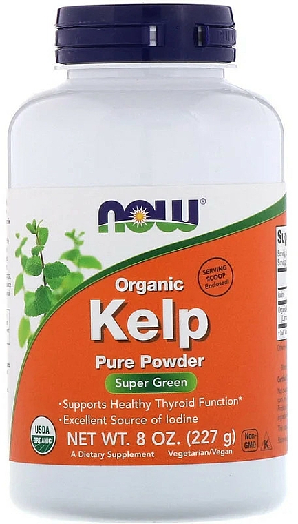 Wodorosty kelp w proszku - Now Foods Kelp Pure Powder — Zdjęcie N1