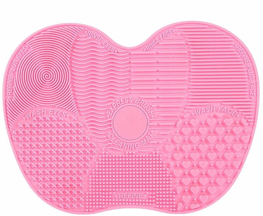 Mata silikonowa do mycia i czyszczenia pędzli, XL, różowa - Lash Brow — Zdjęcie N1
