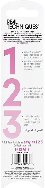 Pędzel do makijażu - Real Techniques Easy As 1 2 3 Foundation Brush — Zdjęcie N2