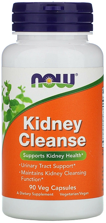 Suplement diety w kapsułkach oczyszczający nerki i pęcherz - Now Foods Kidney Cleanse Veg Capsules — Zdjęcie N1