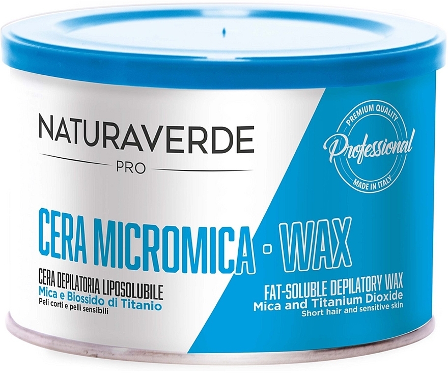 Ciepły wosk do depilacji w puszce - Naturaverde Pro Micromica Fat-Soluble Depilatory Wax — Zdjęcie N1