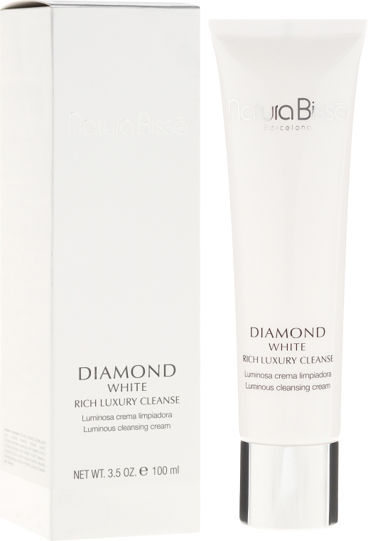 Rozświetlający krem oczyszczający do twarzy - Natura Bissé Diamond White Rich Luxury Cleanser