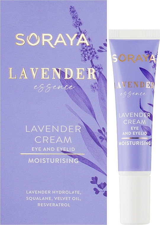 Lawendowy krem nawilżający pod oczy i na powieki - Soraya Lavender Essence — Zdjęcie N2