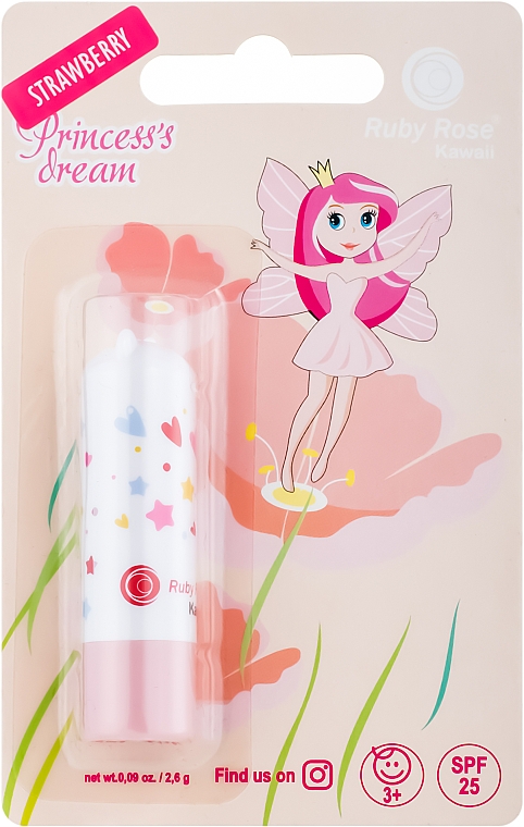 Pomadka-balsam do ust dla dzieci - Ruby Rose Princess's Dream — Zdjęcie N1