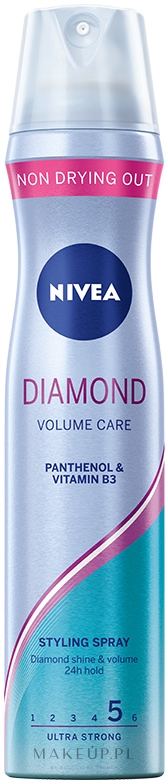 Lakier do włosów nadający objętość i blask - NIVEA Diamond Volume Care 5 — Zdjęcie 250 ml