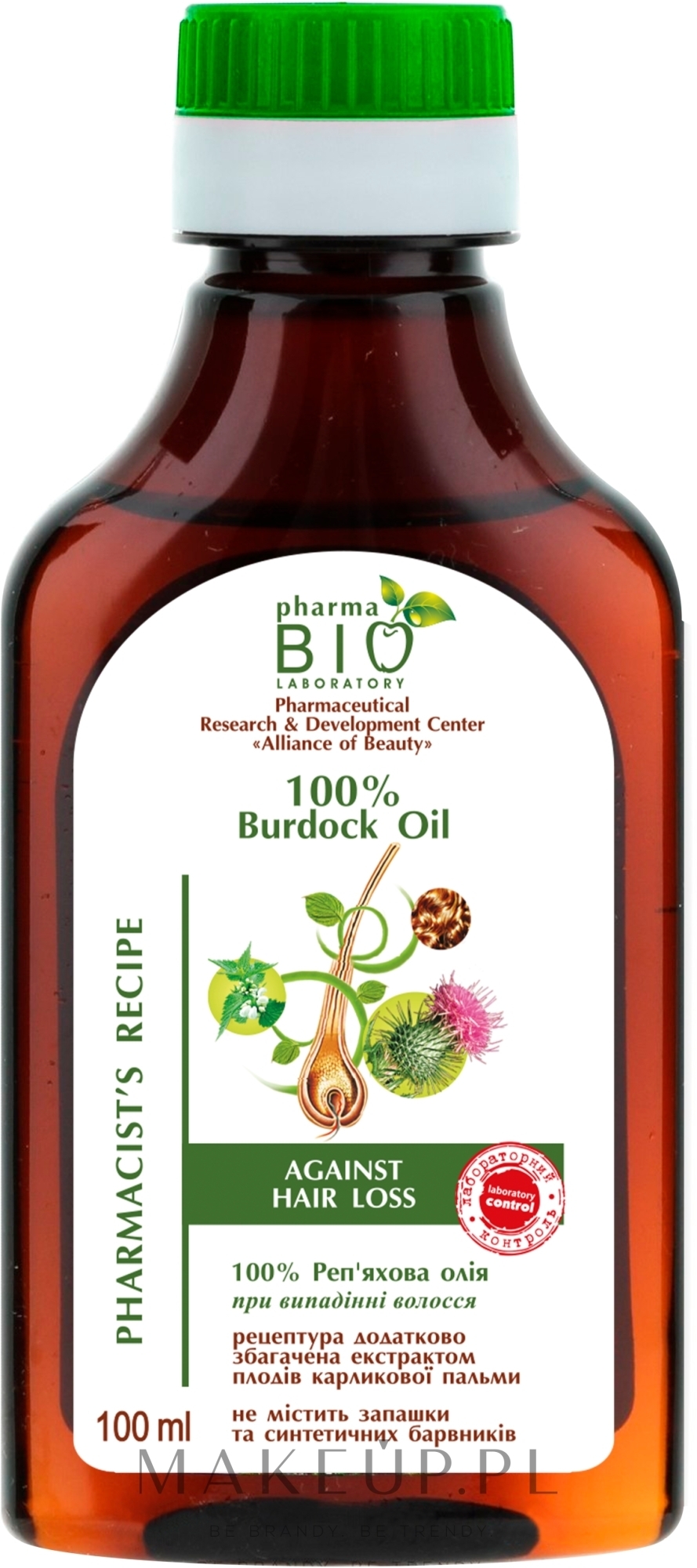 100% olejek łopianowy - Pharma Bio Laboratory — Zdjęcie 100 ml