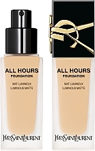 PRZECENA! Podkład w płynie - Yves Saint Laurent All Hours Foundation Luminous Matte * — Zdjęcie N2