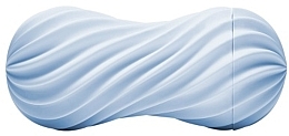 Masturbator z efektem skręcania, niebieski - Tenga Flex Bubbly Blue — Zdjęcie N2
