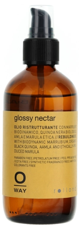 Wzmacniająca kuracja do włosów z olejem arganowym - Oway Glossi Nectar — Zdjęcie N1