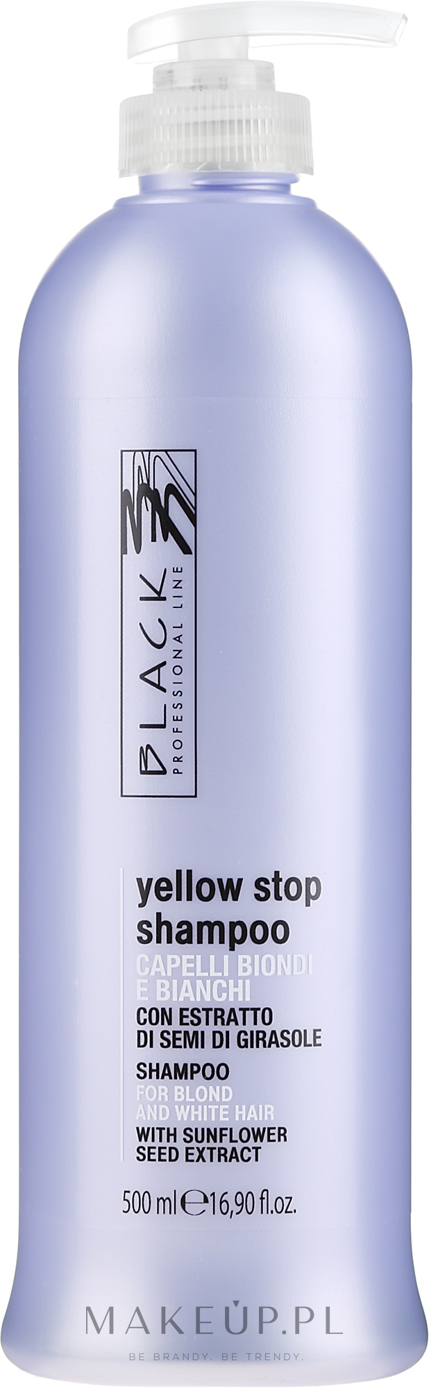 Szampon przeciw żółceniu się siwych i jasnych włosów - Black Professional Line Yellow Stop Shampoo — Zdjęcie 500 ml